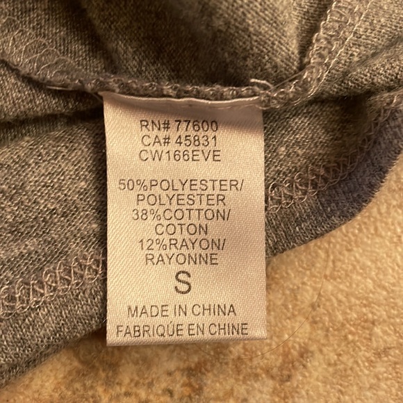 New Chaser short sleeve T-shirt dress drawstring keyhole  casual woman’s small - Picture 6 of 7